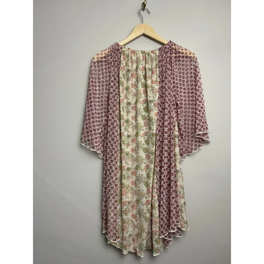 Free People Because I Love You Tunic Top Womens Size Small Sheer Oversized Boho - Picture 3 of 6